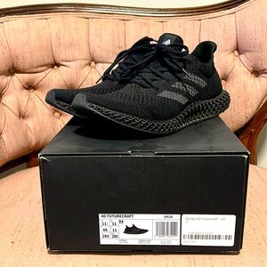 Adidas 4D Futurecraft Men’s US 11.5 in Core Black & Carbon